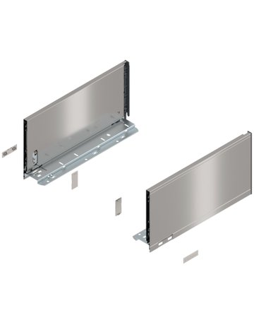 LEGRABOX Zarge, Höhe C (177 mm), NL=350 mm, links/rechts, für LEGRABOX pure, inox-gebür.-lackiert - Blum