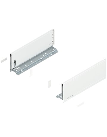 LEGRABOX Zarge, Höhe K (128.5 mm), NL=350 mm, links/rechts, für LEGRABOX pure, seidenweiss matt - Blum