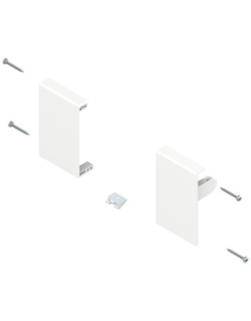 TANDEMBOX Fronthalter, Höhe M, für Innenschubkasten, links/rechts, für TANDEMBOX antaro, seidenweiss - Blum