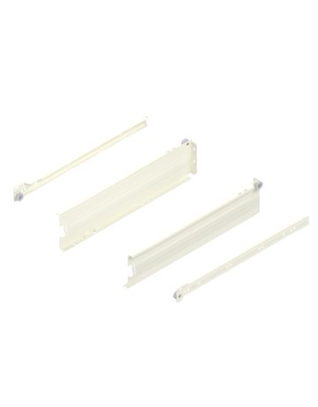 METABOX Stahlzarge, M (86 mm), Teilauszug, NL=400 mm, Steckversion, links/rechts, R9001 cremeweiss - Blum