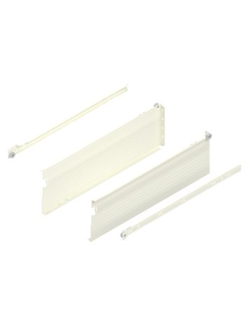 METABOX Stahlzarge, H (150 mm), Teilauszug, NL=500 mm, Steckversion, links/rechts, R9001 cremeweiss - Blum