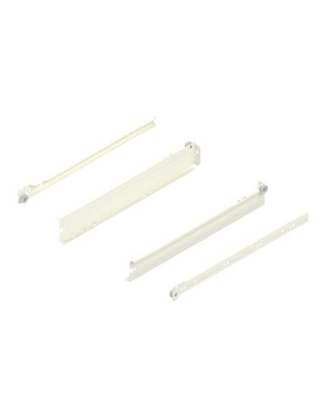 METABOX Stahlzarge, N (54 mm), Teilauszug, NL=400 mm, Steckversion, links/rechts, R9001 cremeweiss - Blum