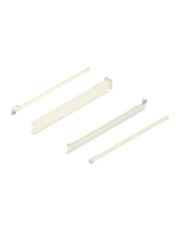 METABOX Stahlzarge, N (54 mm), Teilauszug, NL=450 mm, Steckversion, links/rechts, R9001 cremeweiss - Blum