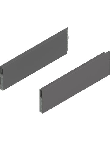 MERIVOBOX BOXCAP, NL=350 mm, Höhe E, links/rechts, oriongrau matt - Blum