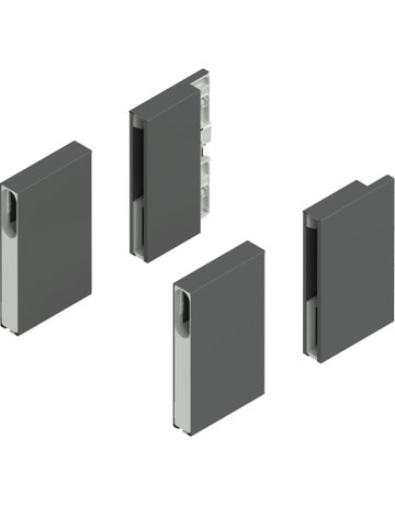 MERIVOBOX BOXCOVER, Höhe E, vorne/hinten, links/rechts, oriongrau matt - Blum