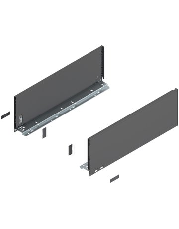 LEGRABOX Zarge, Höhe C (177 mm), NL=500 mm, links/rechts, für LEGRABOX pure, oriongrau matt - Blum