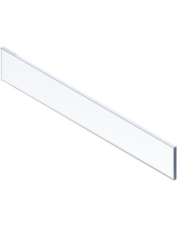 MERIVOBOX Einschubelement - Vorne, Höhe E (75 mm), KB=600 mm (18/19 mm), Glas klar, klar - Blum