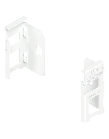 LEGRABOX Holzrückwandhalter, Höhe N (80 mm), links/rechts, seidenweiss matt - Blum