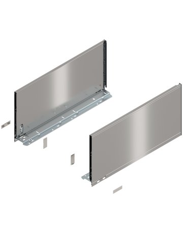 LEGRABOX Zarge, Höhe F (241 mm), NL=500 mm, links/rechts, für LEGRABOX pure, inox-gebür.-lackiert - Blum