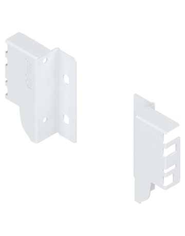 TANDEMBOX Holzrückwandhalter, Höhe M (96,5 mm), links/rechts, seidenweiss - Blum