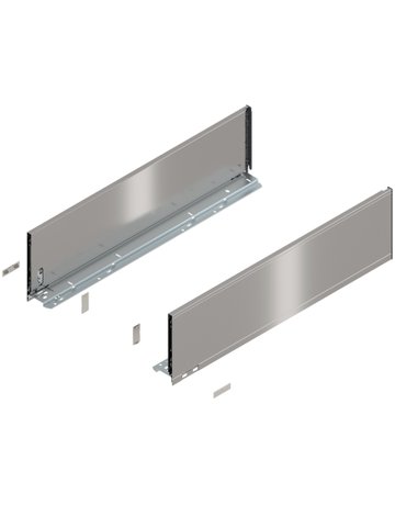 LEGRABOX Zarge, Höhe C (177 mm), NL=650 mm, links/rechts, für LEGRABOX pure, inox-gebür.-lackiert - Blum