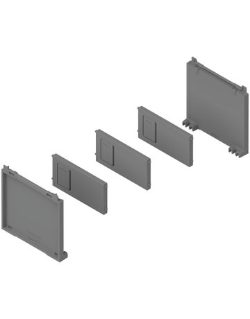 AMBIA-LINE Flaschenset, für MERIVOBOX, indiumgrau matt - Blum