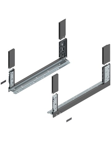 LEGRABOX Zarge, Höhe C (177 mm), NL=550 mm, links/rechts, für LEGRABOX free, oriongrau matt - Blum