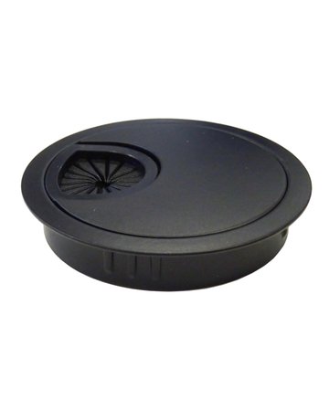 Kabeldurchlass schwarz matt Ø 80mm, H 15 mm - Topform