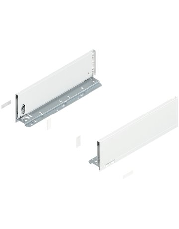LEGRABOX Zarge, Höhe K (128.5 mm), NL=400 mm, links/rechts, für LEGRABOX pure, seidenweiss matt - Blum