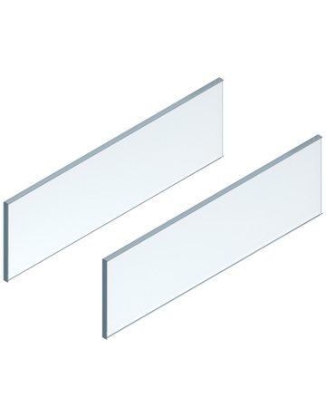 LEGRABOX Einschubelement - Seite, Höhe C (138 mm), NL=550 mm, Glas klar, 2 St. im Set, für LEGRABOX free, klar - Blum