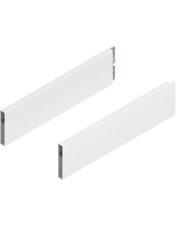 MERIVOBOX BOXCAP, NL=400 mm, Höhe E, links/rechts, seidenweiss matt - Blum
