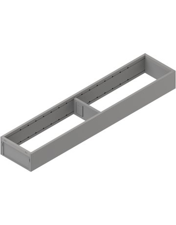 AMBIA-LINE Rahmen, für MERIVOBOX Schubkasten, Stahl, NL=500 mm, Breite=100 mm, indiumgrau matt - Blum