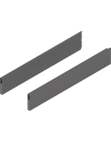 MERIVOBOX BOXCAP, NL=600 mm, Höhe E, links/rechts, oriongrau matt - Blum