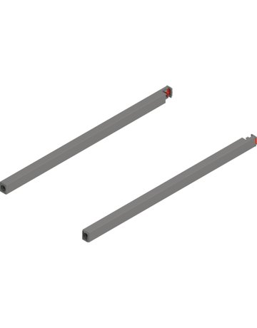 MERIVOBOX Längsreling, NL=400 mm, links/rechts, indiumgrau matt - Blum