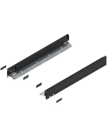 LBX Zargen pure, Höhe N (66,5 mm) NL=550 mm, carbonschwarz matt - Blum