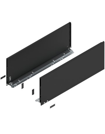 LBX Zargen pure, Höhe F (241 mm) NL=650 mm, carbonschwarz matt - Blum