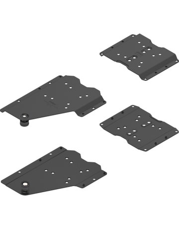 REVEGO duo, Pocketverbinder (Set), für Anwendung ohne Sockel, für Pocketseitendicke 18 bis 19 mm, links, schwarz - Blum