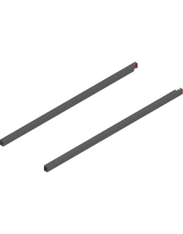 MERIVOBOX Längsreling, NL=600 mm, links/rechts, oriongrau matt - Blum