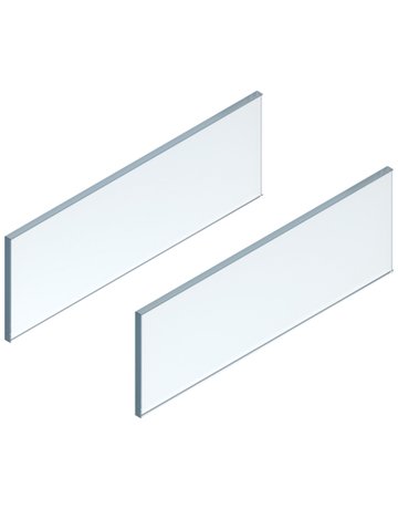 LEGRABOX Einschubelement - Seite, Höhe C (138 mm), NL=500 mm, Glas klar, 2 St. im Set, für LEGRABOX free, klar - Blum