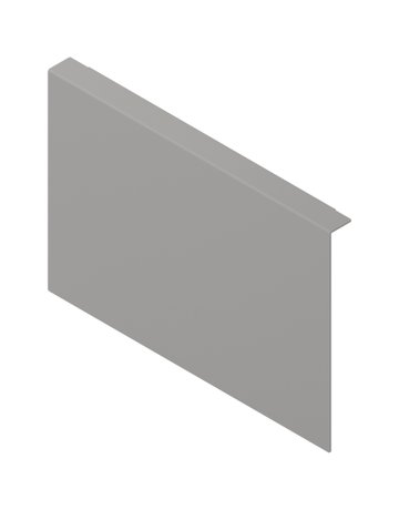 AMBIA-LINE Holzrückwandadapter, für MERIVOBOX Frontauszug Höhe C, Stahl, indiumgrau matt - Blum