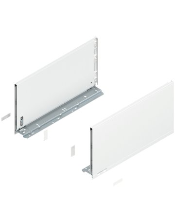 LEGRABOX Zarge, Höhe F (241 mm), NL=450 mm, links/rechts, für LEGRABOX pure, seidenweiss matt - Blum