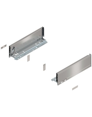 LEGRABOX Zarge, Höhe M (90.5 mm), NL=300 mm, links/rechts, für LEGRABOX pure, inox-gebür.-lackiert - Blum
