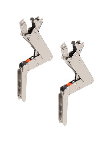 AVENTOS HS top Hochschwenkklappe, Hebel (Set), KH=350-800 mm, symmetrisch, vernickelt - Blum