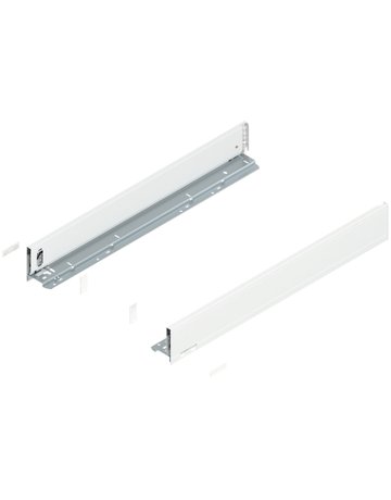 LEGRABOX Zarge, Höhe M (90.5 mm), NL=650 mm, links/rechts, für LEGRABOX pure, seidenweiss matt - Blum