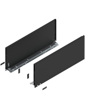 LBX Zargen pure, Höhe F (241 mm) NL=600 mm, carbonschwarz matt - Blum