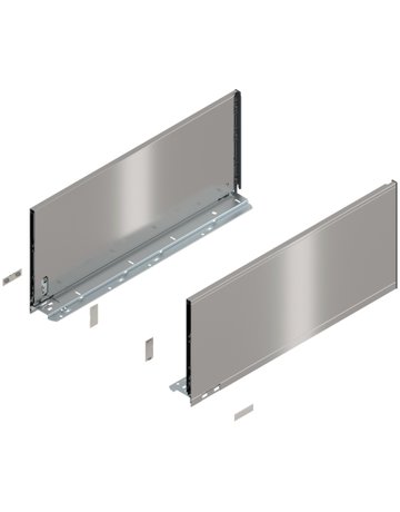 LEGRABOX Zarge, Höhe F (241 mm), NL=550 mm, links/rechts, für LEGRABOX pure, inox-gebür.-lackiert - Blum