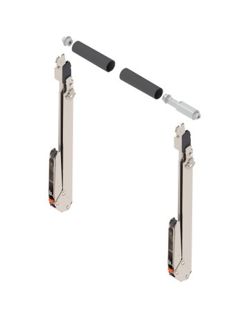 AVENTOS HL top Hochliftklappe, Hebel (Set), KH=480-580 mm, symmetrisch, vernickelt - Blum