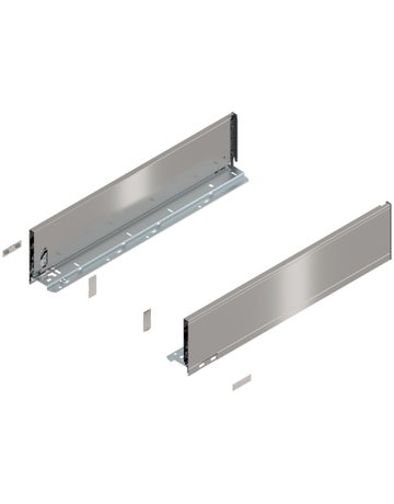 LEGRABOX Zarge, Höhe K (128.5 mm), NL=550 mm, links/rechts, für LEGRABOX pure, inox-gebür.-lackiert - Blum