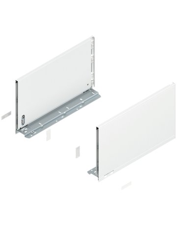 LEGRABOX Zarge, Höhe F (241 mm), NL=400 mm, links/rechts, für LEGRABOX pure, seidenweiss matt - Blum
