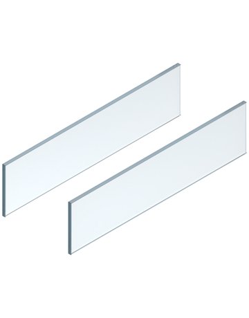 LEGRABOX Einschubelement - Seite, Höhe C (138 mm), NL=650 mm, Glas klar, 2 St. im Set, für LEGRABOX free, klar - Blum