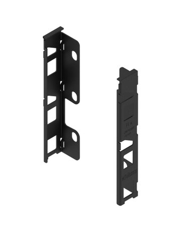 LBX Holzrückwandhalter Höhe K H=140mm carbonschwarz matt - Blum