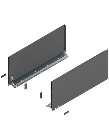 LEGRABOX Zarge, Höhe F (241 mm), NL=550 mm, links/rechts, für LEGRABOX pure, oriongrau matt - Blum