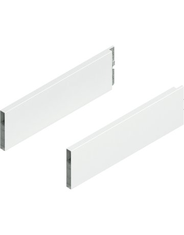 MERIVOBOX BOXCAP, NL=350 mm, Höhe E, links/rechts, seidenweiss matt - Blum