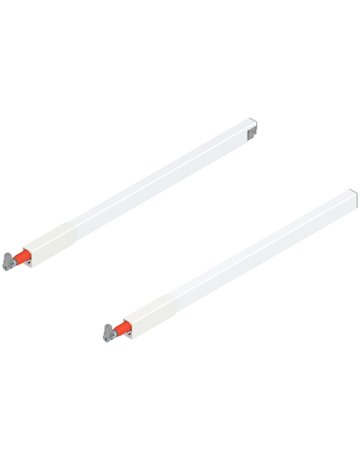 TANDEMBOX Längsreling (oben), für Frontauszug, NL=450 mm, links/rechts, für TANDEMBOX antaro, seidenweiss - Blum
