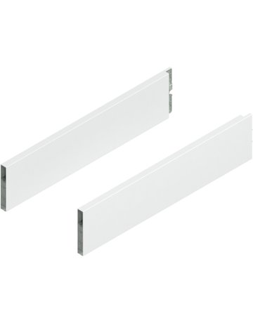 MERIVOBOX BOXCAP, NL=450 mm, Höhe E, links/rechts, seidenweiss matt - Blum