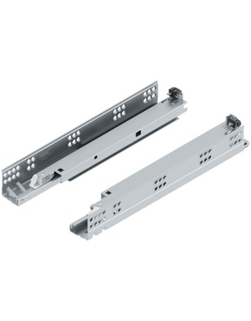 TANDEM plus TIP-ON Vollauszug, Führung, 30 kg, NL=350 mm, für Kupplung, links/rechts, verzinkt - Blum