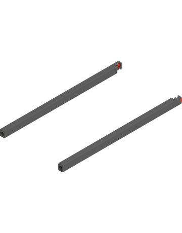 MERIVOBOX Längsreling, NL=400 mm, links/rechts, oriongrau matt - Blum