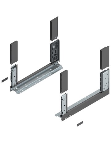 LEGRABOX Zarge, Höhe C (177 mm), NL=400 mm, links/rechts, für LEGRABOX free, oriongrau matt - Blum