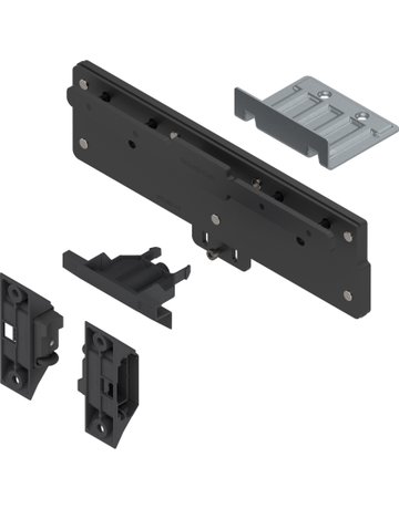 REVEGO duo, Montageset (Set), für zwei Doppeltüren kombiniert, schwarz - Blum