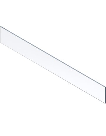 MERIVOBOX Einschubelement - Vorne, Höhe E (142.5 mm), KB=1200 mm (18/19 mm), Glas klar, klar - Blum